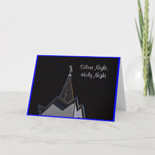 Cartes Pour Fêtes Annuelles Church Steeple Silence Nuit