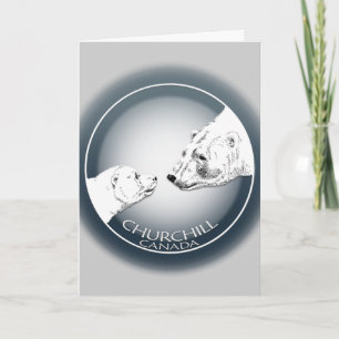 Cartes Pour Fêtes Annuelles Churchill Souvenirs Ours Polaire Chemises & Cadeau