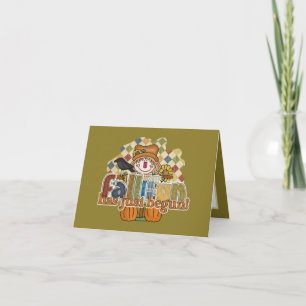 Cartes Pour Fêtes Annuelles Chute amusante Épouvantail saisonnier ajouter un s