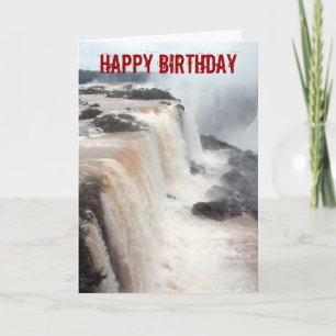 Cartes Pour Fêtes Annuelles Chutes d'Iguazu Brésil / Argentine