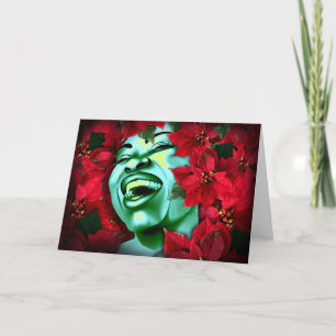 Cartes Pour Fêtes Annuelles Ciel de poinsettia