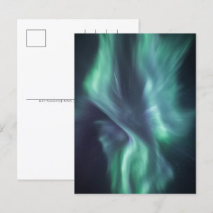 Cartes Pour Fêtes Annuelles Ciel des auréoles nordiques