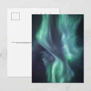 Cartes Pour Fêtes Annuelles Ciel des aurores boréales