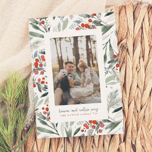 Cartes Pour Fêtes Annuelles Ciel & Nature Chanter classique Photo de Noël