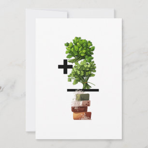 Cartes Pour Fêtes Annuelles Cilantro Math - Drôle Anti-Cilantro