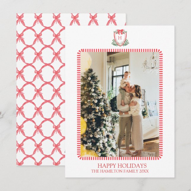 Cartes Pour Fêtes Annuelles Cimetière de Noël Monogramme Photo Grandmillentena (Devant / Derrière)