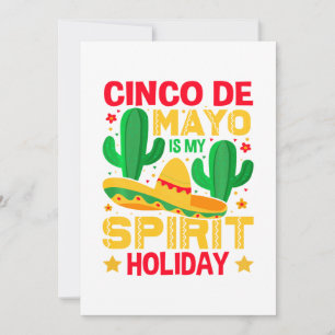 Cartes Pour Fêtes Annuelles Cinco De Mayo Est Mon Esprit Vacances