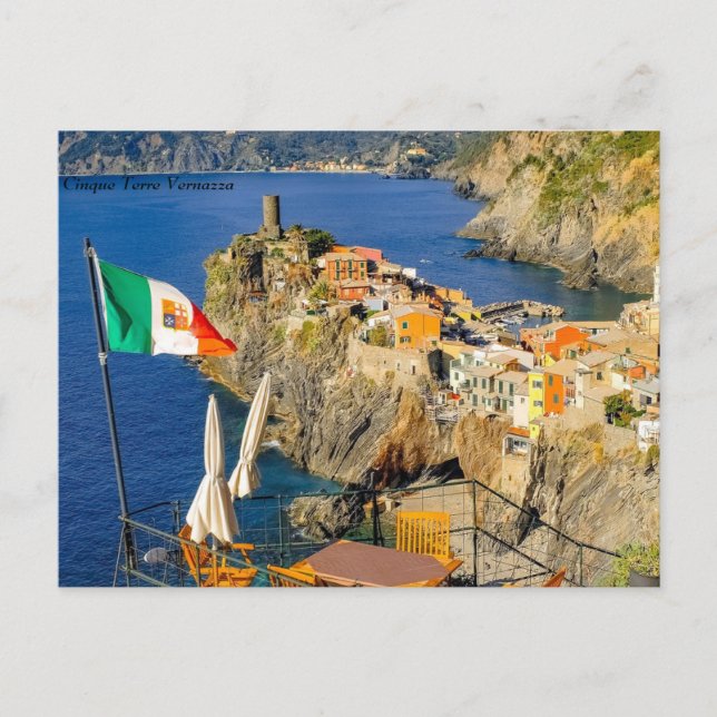 Cartes Pour Fêtes Annuelles Cinque Terre Vernazza, Italie (Devant)