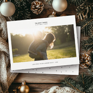 Cartes Pour Fêtes Annuelles Citation de la gratitude moderne   Points de vacan