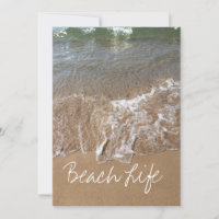 Citation de la vie de plage Vagues Océan Sable Eau
