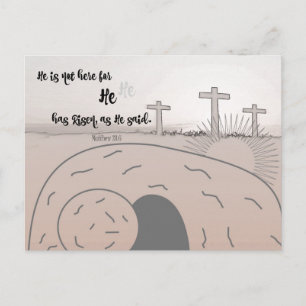 Cartes Pour Fêtes Annuelles Citation de Pâques Bible Verse
