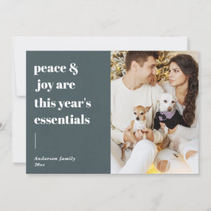 Cartes Pour Fêtes Annuelles citation de script moderne pour photo de vacances 