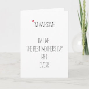 Cartes Pour Fêtes Annuelles Citation drôle Custom Mothers Day Anniversaire Noë