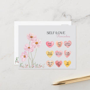 Cartes Pour Fêtes Annuelles Citations d'affirmation d'amour personnel en forme