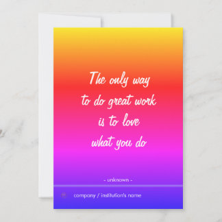 Cartes Pour Fêtes Annuelles Citations Inspirationnelles personnalisables Morde