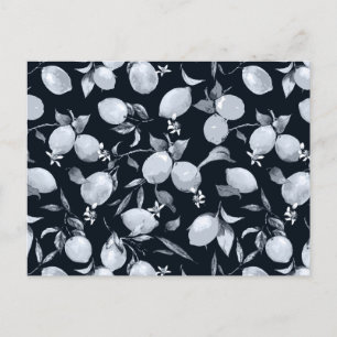 Cartes Pour Fêtes Annuelles citrons aquarelle 11