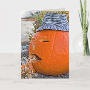 Cartes Pour Fêtes Annuelles Citrouille de Sick Halloween