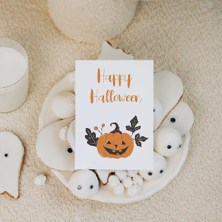 Cartes Pour Fêtes Annuelles Citrouille d'Halloween