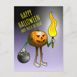 Cartes Pour Fêtes Annuelles Citrouille Trick or Treating