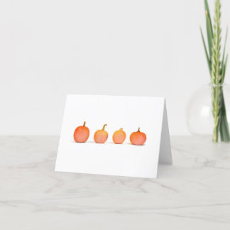 Cartes Pour Fêtes Annuelles Citrouilles automnales à paillettes dorées