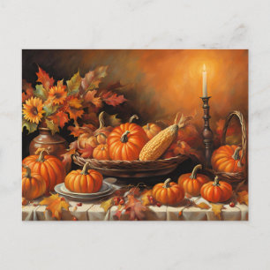 Cartes Pour Fêtes Annuelles Citrouilles d'automne colorés