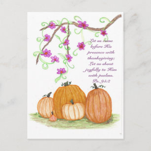 Cartes Pour Fêtes Annuelles Citrouilles de Thanksgiving