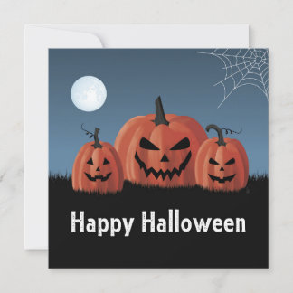 Cartes Pour Fêtes Annuelles Citrouilles Halloween