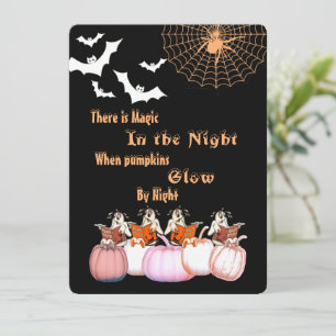 Cartes Pour Fêtes Annuelles Citrouilles magiques Luminer De Nuit Fantômes Hall