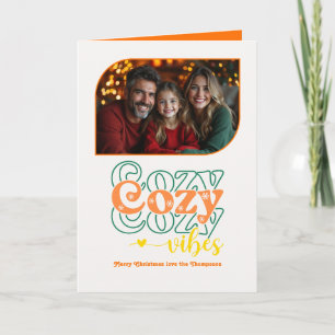 Cartes Pour Fêtes Annuelles Citrus Cheval Vibes Retro Photo de Noël