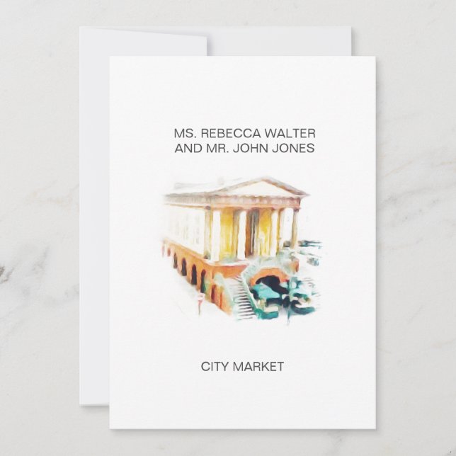 Cartes Pour Fêtes Annuelles City Market - Charleston (Devant)