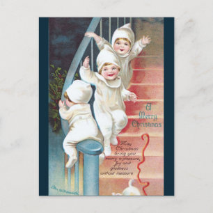 Cartes Pour Fêtes Annuelles Clapsaddle The Night Before Christmas