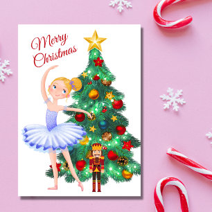 Cartes Pour Fêtes Annuelles Clara Ballerina Christmas Ballet