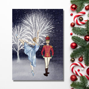 Cartes Pour Fêtes Annuelles Clara et le Casse-Noisette Land of Snow Ballet