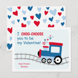 Cartes Pour Fêtes Annuelles Classe de train Valentines