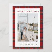 Classic Cozy Tartan Holiday Card