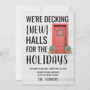 Cartes Pour Fêtes Annuelles Classic New Home Adresse Holiday Christmas Card