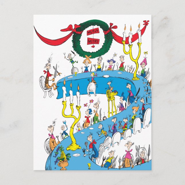 Cartes Pour Fêtes Annuelles Classic The Grinch | Joyeux Joyeux Fête (Devant)