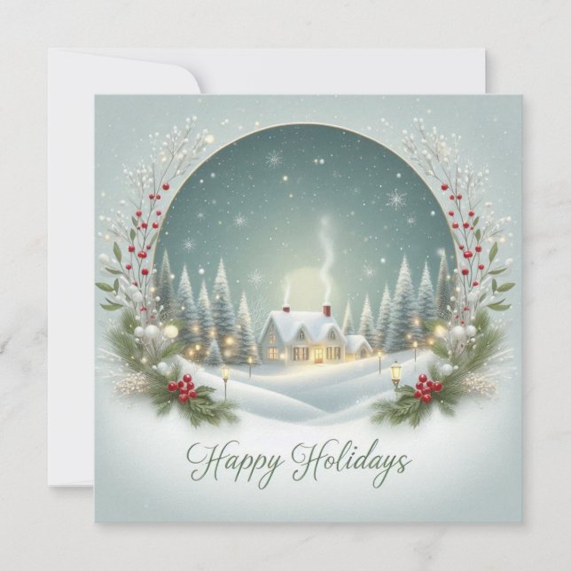 Cartes Pour Fêtes Annuelles Classique Personnalisé  (Devant)