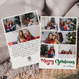 Cartes Pour Fêtes Annuelles Classique Simple Joyeux Noël Vertical 8 Photo