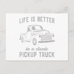 Cartes Pour Fêtes Annuelles Classique type de camionnette vintage