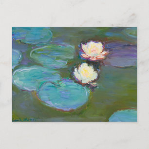 Cartes Pour Fêtes Annuelles Claude Monet Impressionniste L'Eau Lillies Nymphea
