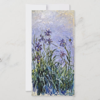 Cartes Pour Fêtes Annuelles Claude Monet - Iris Mauves
