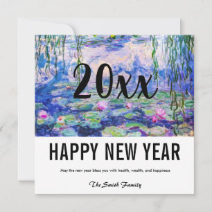 Cartes Pour Fêtes Annuelles Claude Monet - Joyeux Nouvel An / Nymphes d'eau