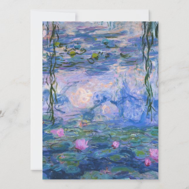 Cartes Pour Fêtes Annuelles Claude Monet - Lys à eau, 1916 (Devant)