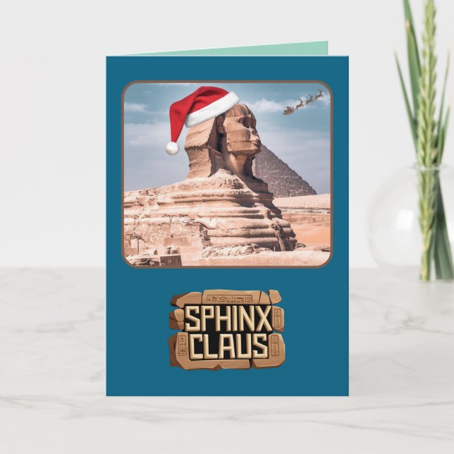 Cartes Pour Fêtes Annuelles Clause de Sphinx (Devant)