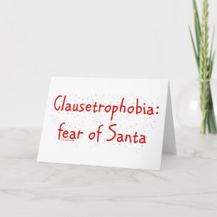 Cartes Pour Fêtes Annuelles Clausétrophobie