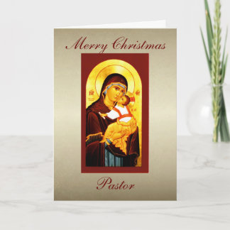 Cartes Pour Fêtes Annuelles Clergé Joyeux Pasteur de Noël personnalisé