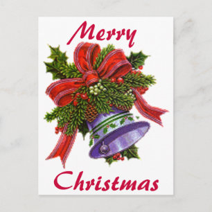 Cartes Pour Fêtes Annuelles Cloche en argent de Noël
