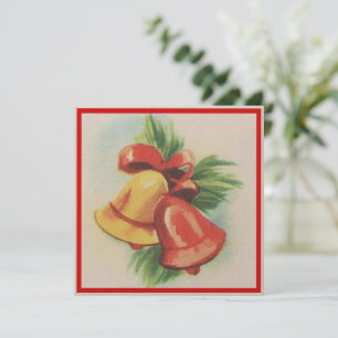 Cartes Pour Fêtes Annuelles Cloches de Noël des années 1940