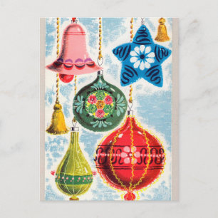 Cartes Pour Fêtes Annuelles Cloches de Noël rétro vintage